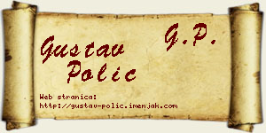 Gustav Polić vizit kartica